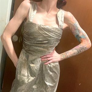 Diane von Furstenberg | Treenie Dress Metallic Snake Print | Size 4 | Like New